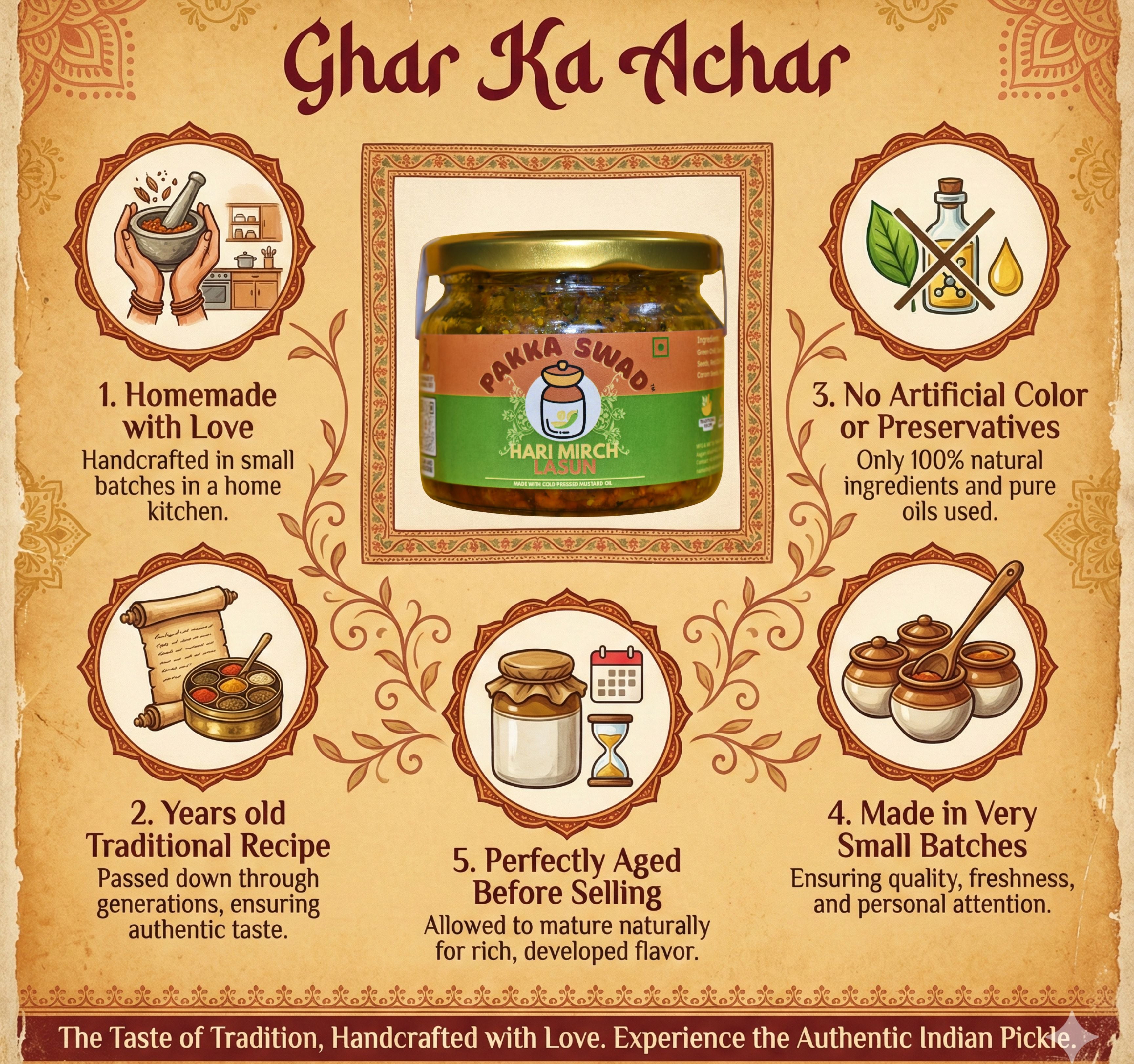 Garlic Green Chili Pickle | Hari Mirch Lahsun Achar