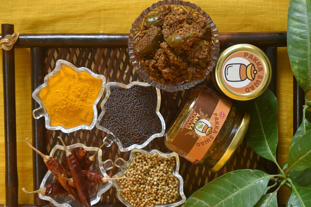 Home made mango pikle bihari and mithila style. We also have Gujarati Pickle and other pickles from around India.
