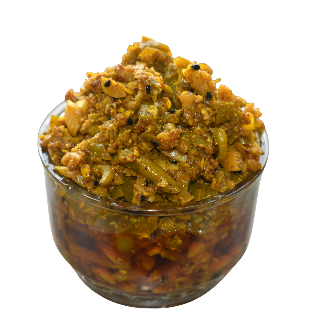 Garlic Green Chili Pickle | Hari Mirch Lahsun Achar