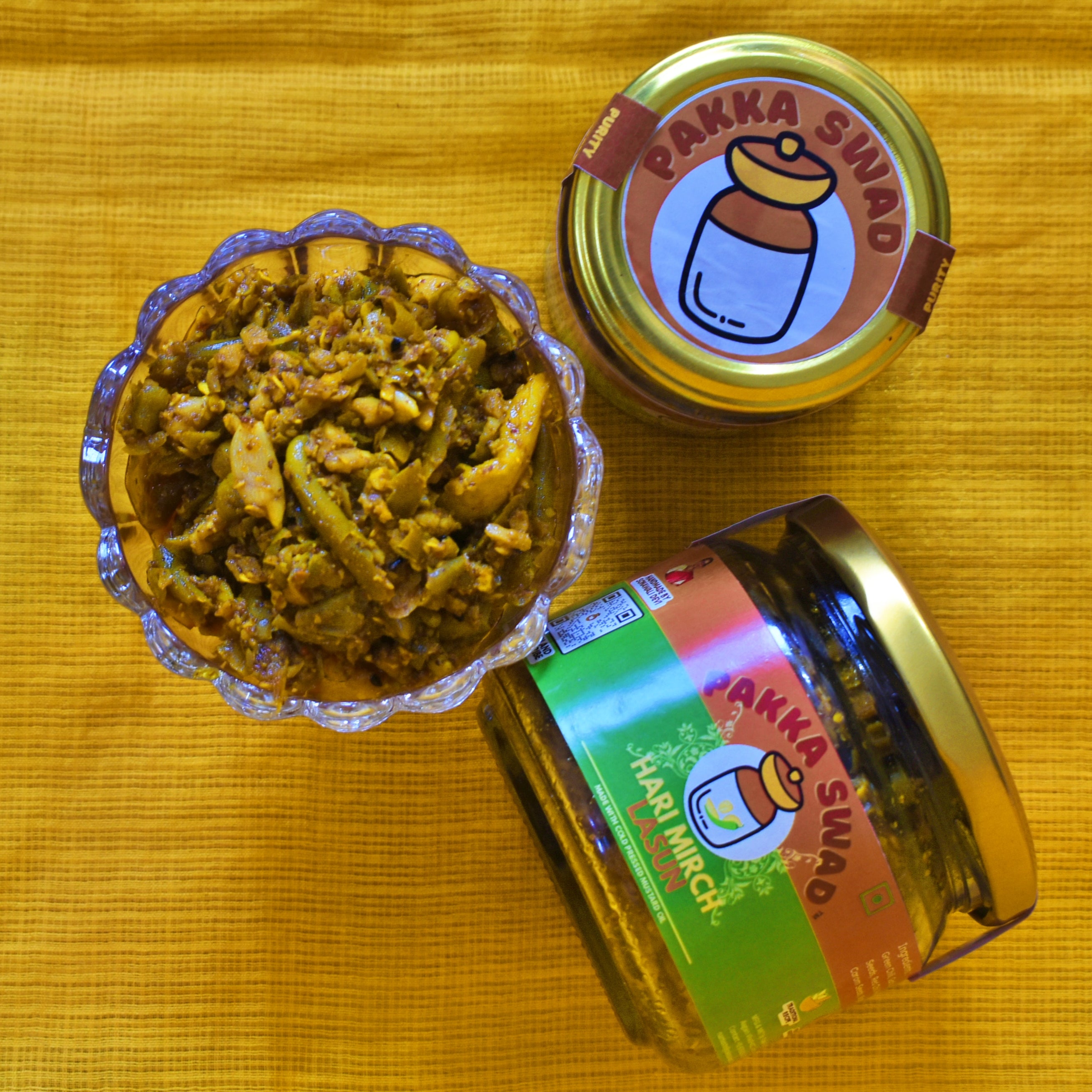 Garlic Green Chili Pickle | Hari Mirch Lahsun Achar