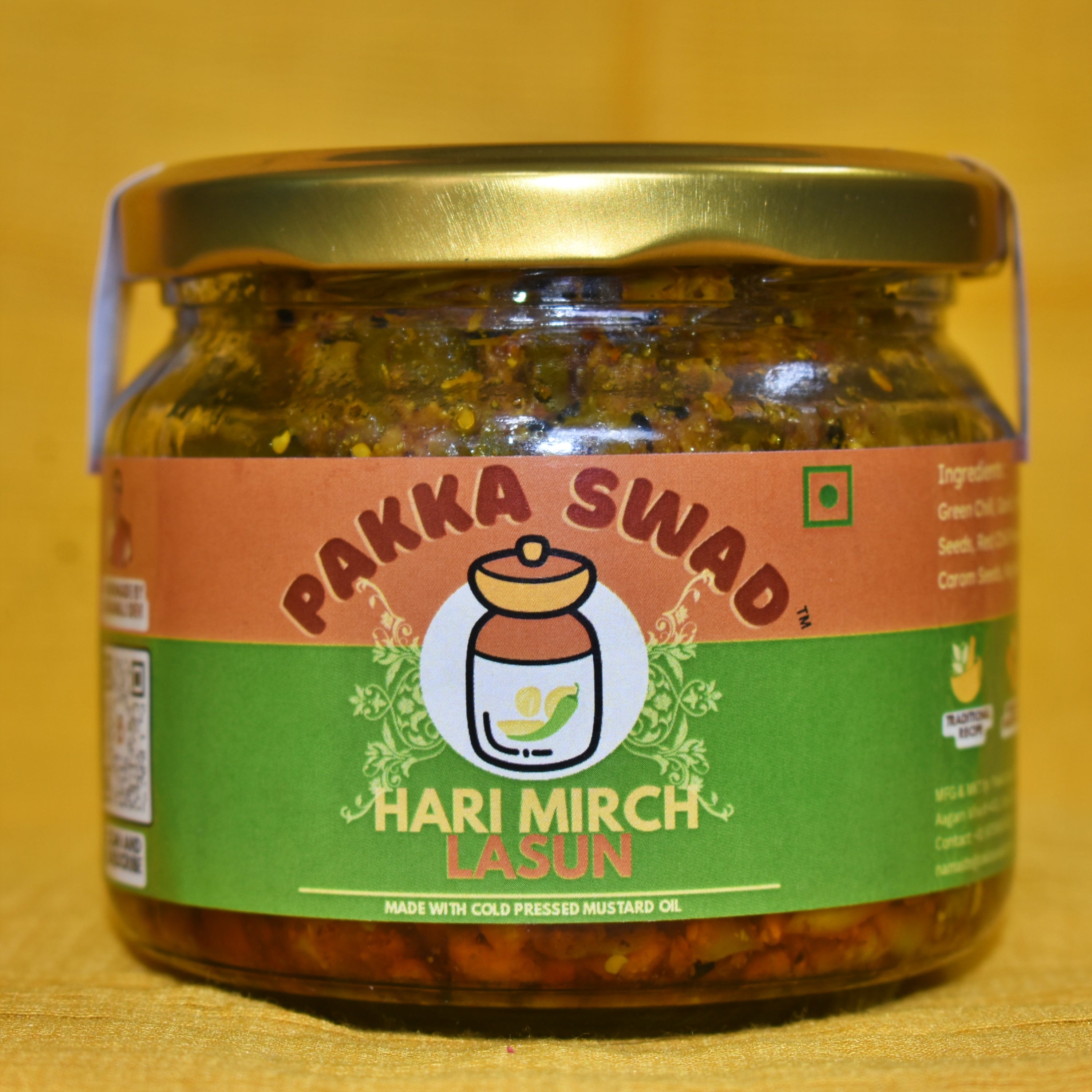 Garlic Green Chili Pickle | Hari Mirch Lahsun Achar